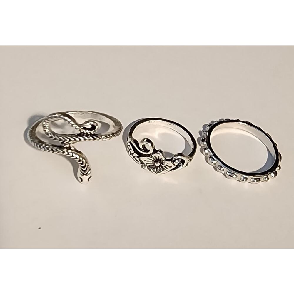 Stackable Rings Set - Minimalist Stacking Rings - Picture 3 of 10